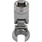 Dynamic Tools 3/8"Dr Metric 12mm Flex Head, Crow Foot Flare Nut Socket, Chrome D008762 - alternate 1